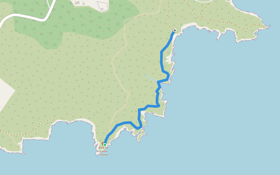 Очень красивая тропа walking route map in Slavyanka