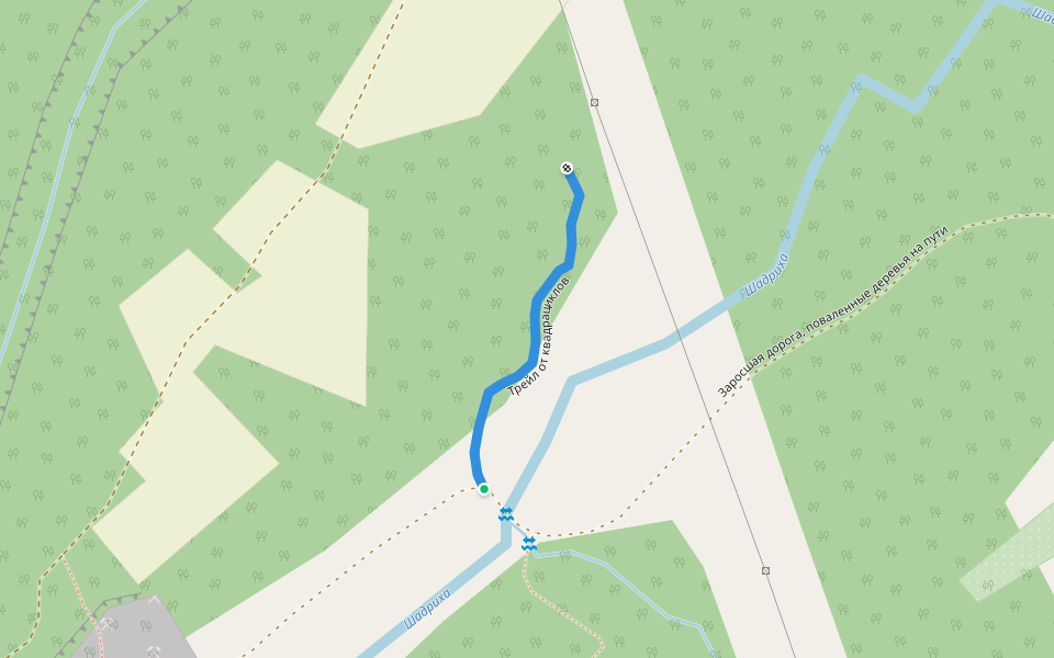 Трейл от квадрациклов walking route map in Shadrikha