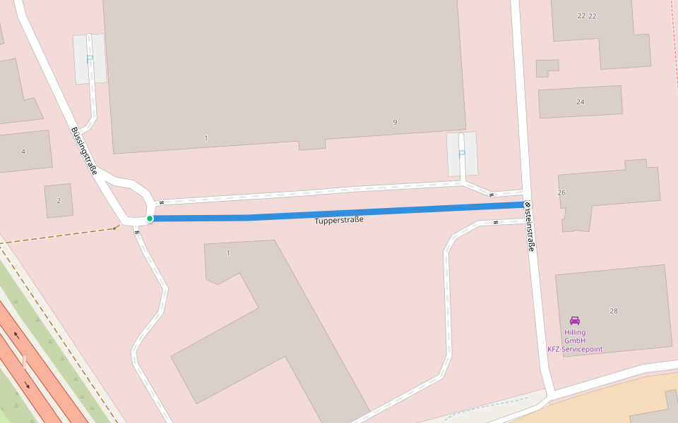 Tupperstraße walking route map in Eppertshausen