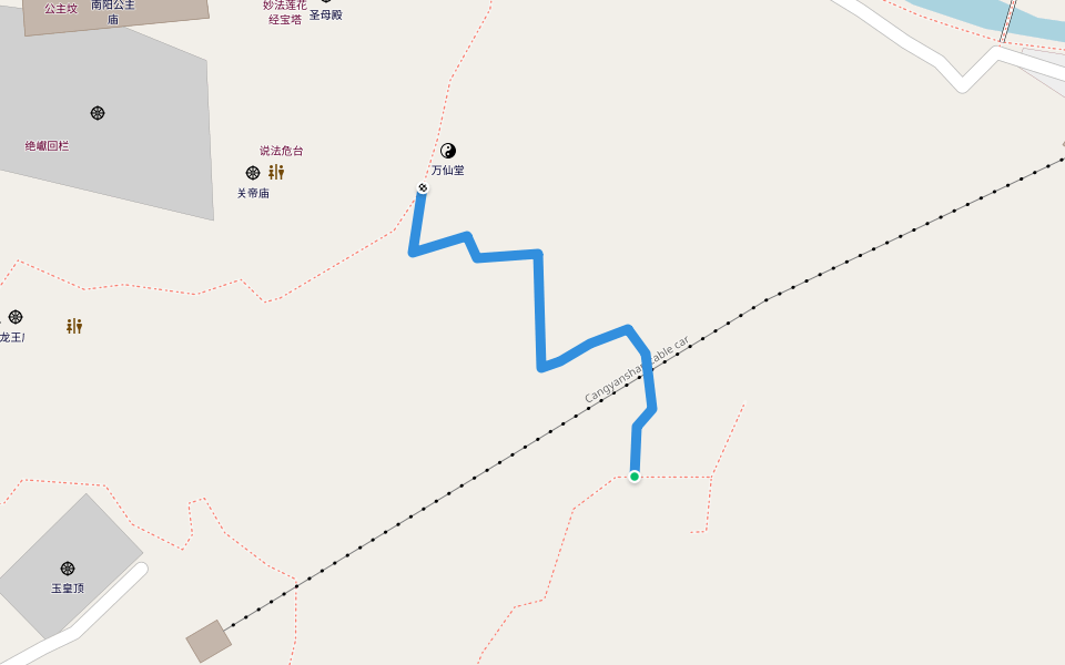 Cangyanshan hiking trail