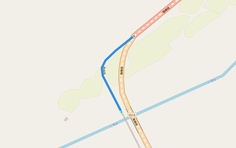 珠峰路 walking route map in Ri Ka Ze Shi