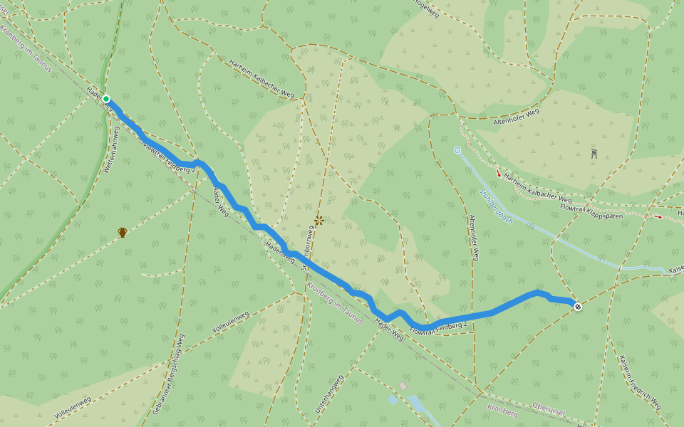 Flowtrail Feldberg 2 walking route map in Oberursel (Taunus)