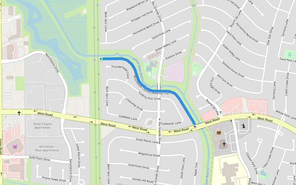 Winchester Country Walking Trail Houston, Texas Pacer