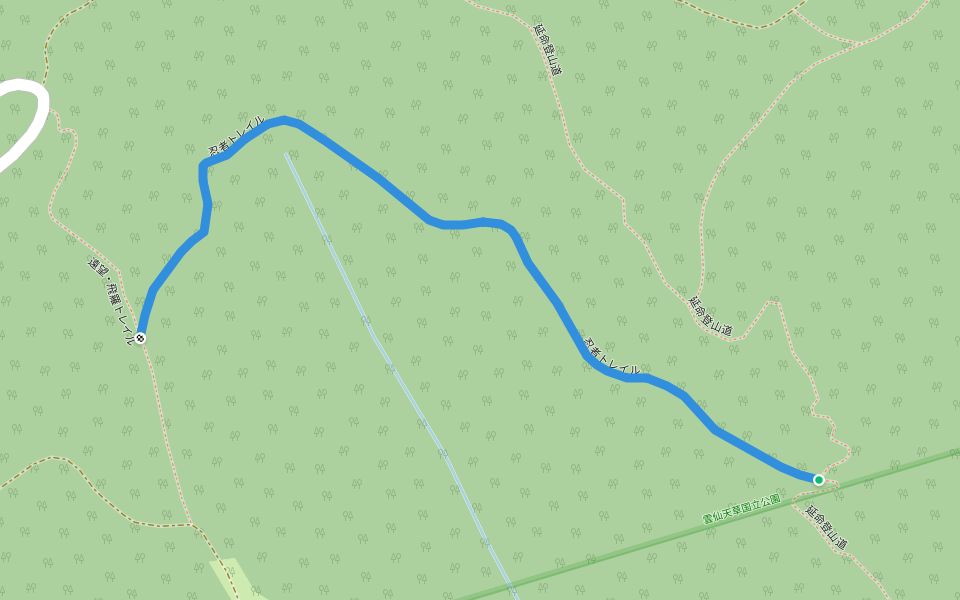 忍者トレイル walking route map in Amakusa