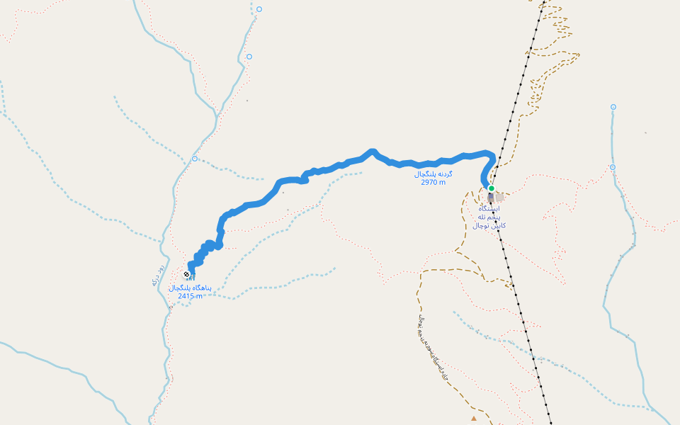 پلنگچال به ایستگاه پنجم توچال