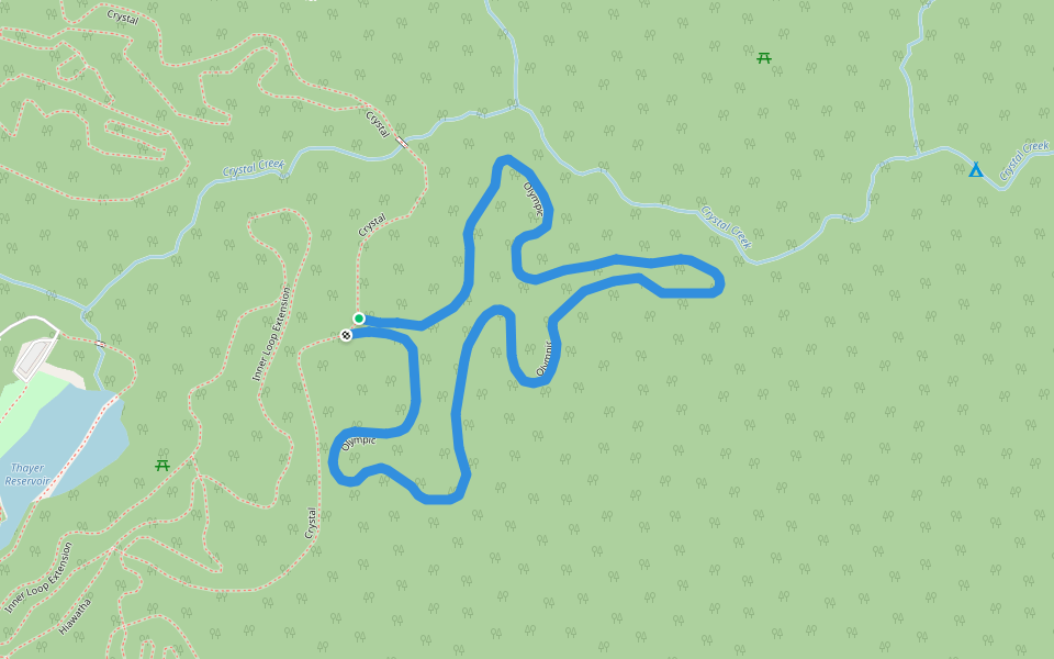 Olympic walking route map in Goulais River