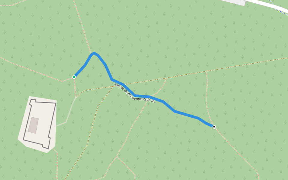 Sentier de l'Ancienne Redoute walking route map in Saint-Georges-d'Oléron