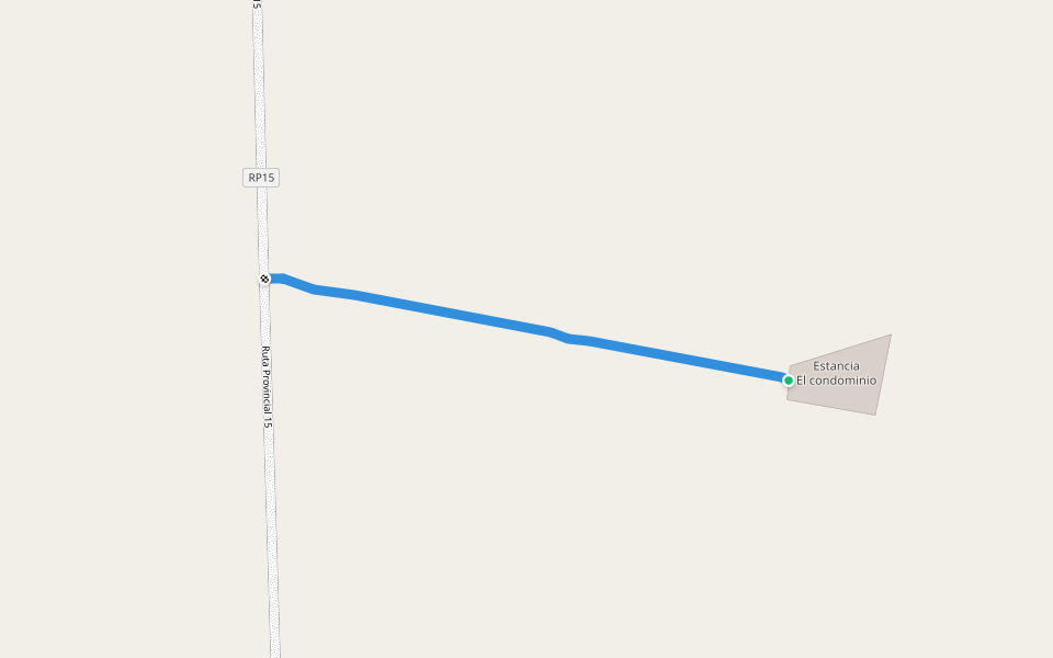 Acceso walking route map in Doblas