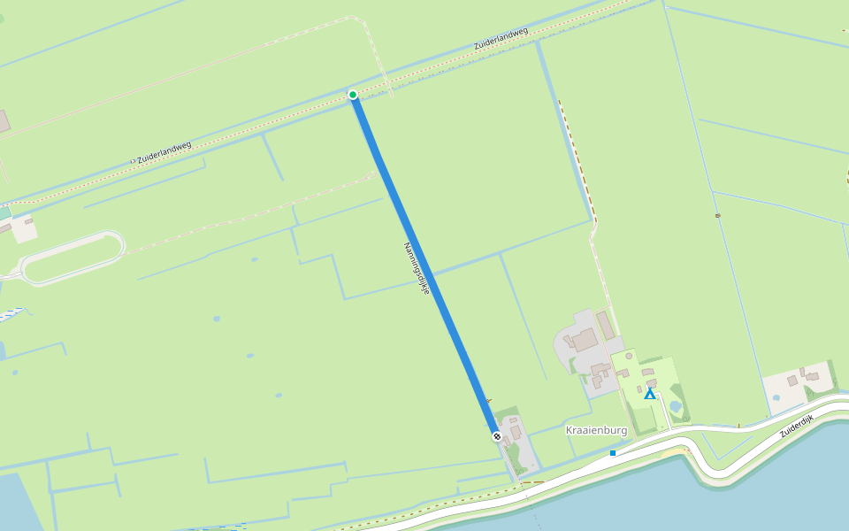 Nanningsdijkje walking route map in Schellinkhout