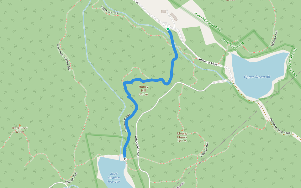 Honey Hill Trail walking route map in Cornwall