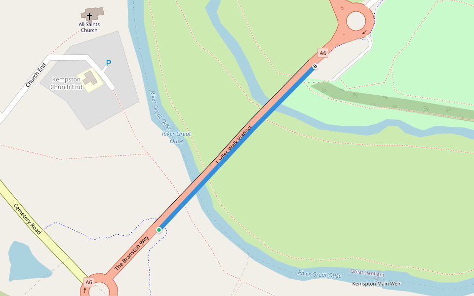 Ladies Walk Viaduct Trail Kempston, England Pacer