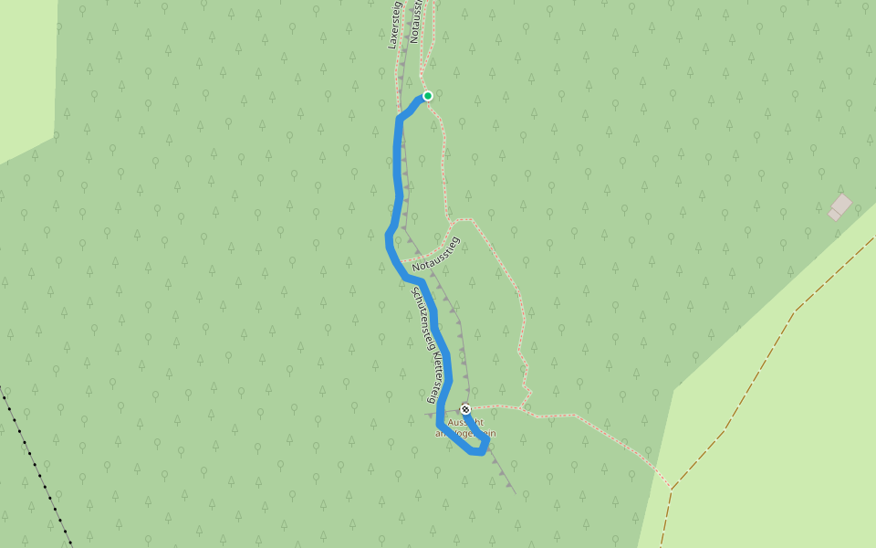 Schützensteig Klettersteig walking route map in Schönau am Königssee