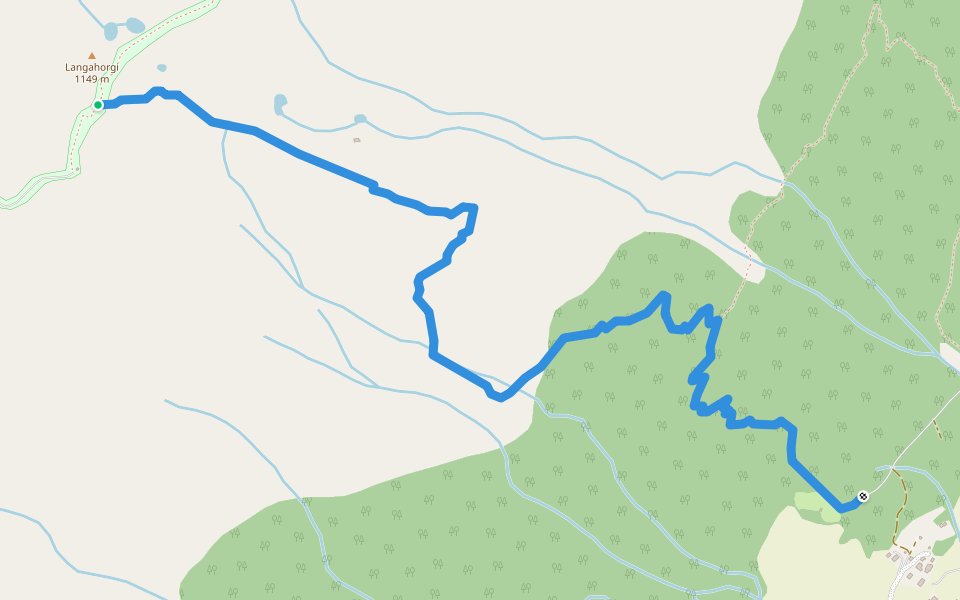 Klondyke walking route map in Borstrondi