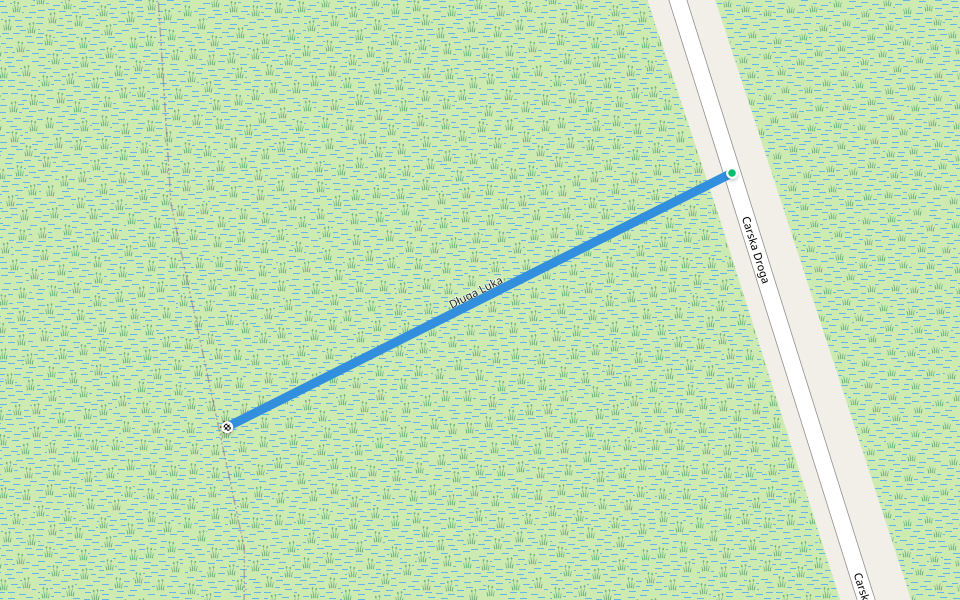 Długa Luka walking route map in Szorce