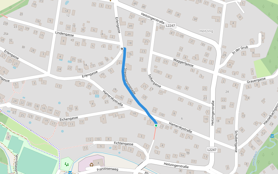 Stiegenpromenade walking route map in Maria Anzbach