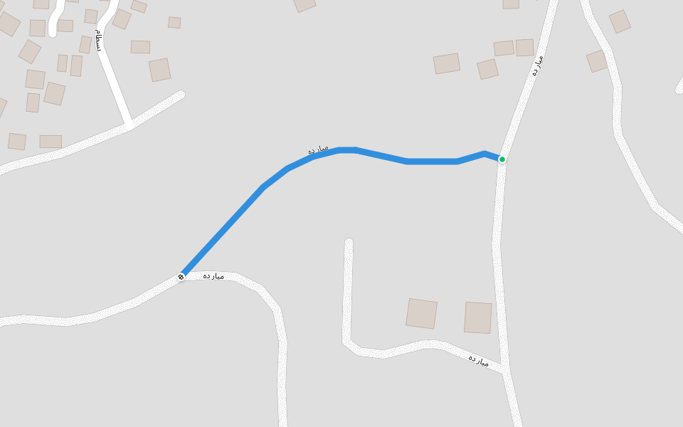 میار ده walking route map in Kelardasht