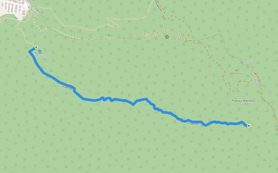 a vérifier walking route map in Puna'auia