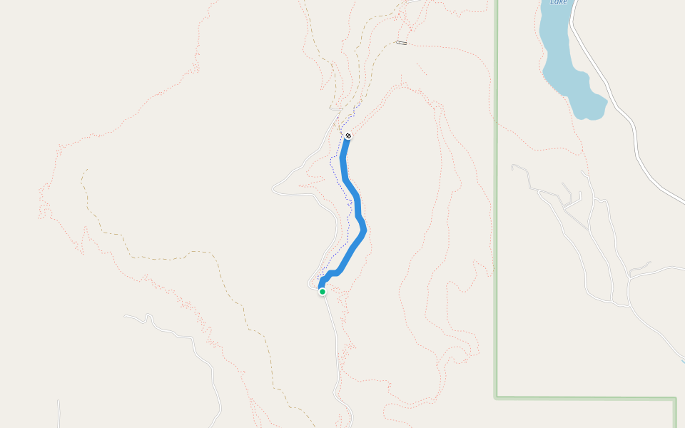 Upper Inside Passage walking route map in Twisp