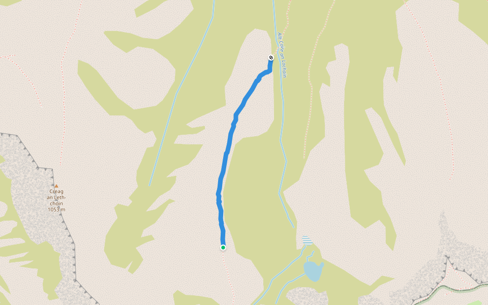 Lochain Lurchers Ridge path