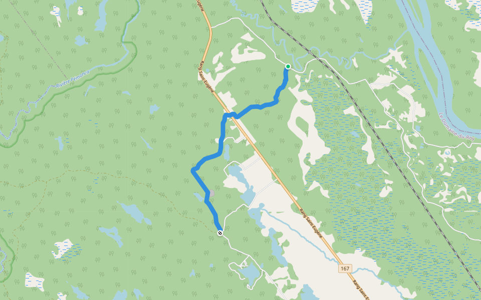 Sentier 4760 walking route map in La Doré