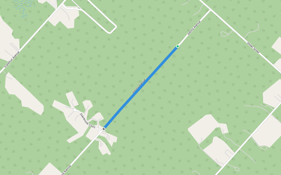 North Vienna Avenue walking route map in Egg Harbor City