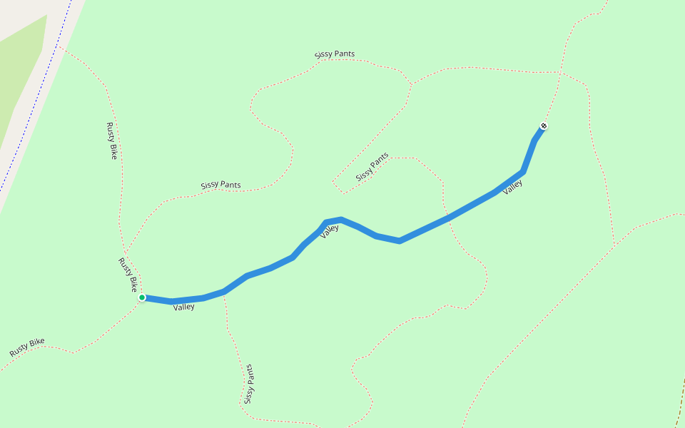 Valley walking route map in Negaunee
