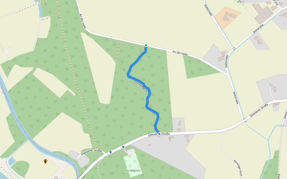 Zum Eierberg walking route map in Lingen (Ems)
