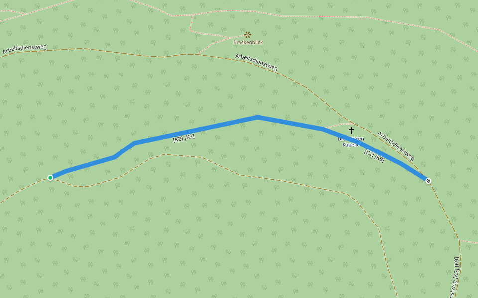 [K2] [K9] walking route map in Heilbad Heiligenstadt