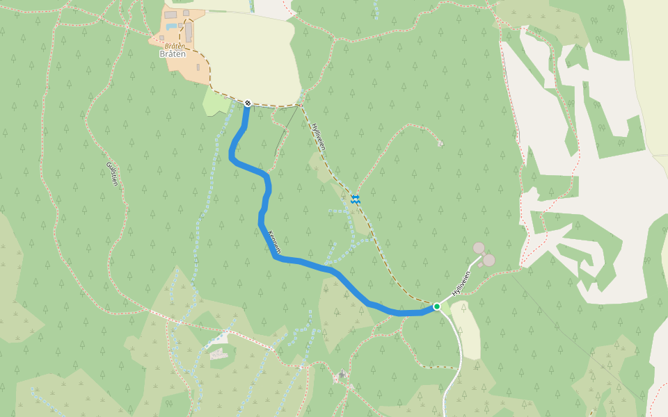 Kenneth walking route map in Spydeberg
