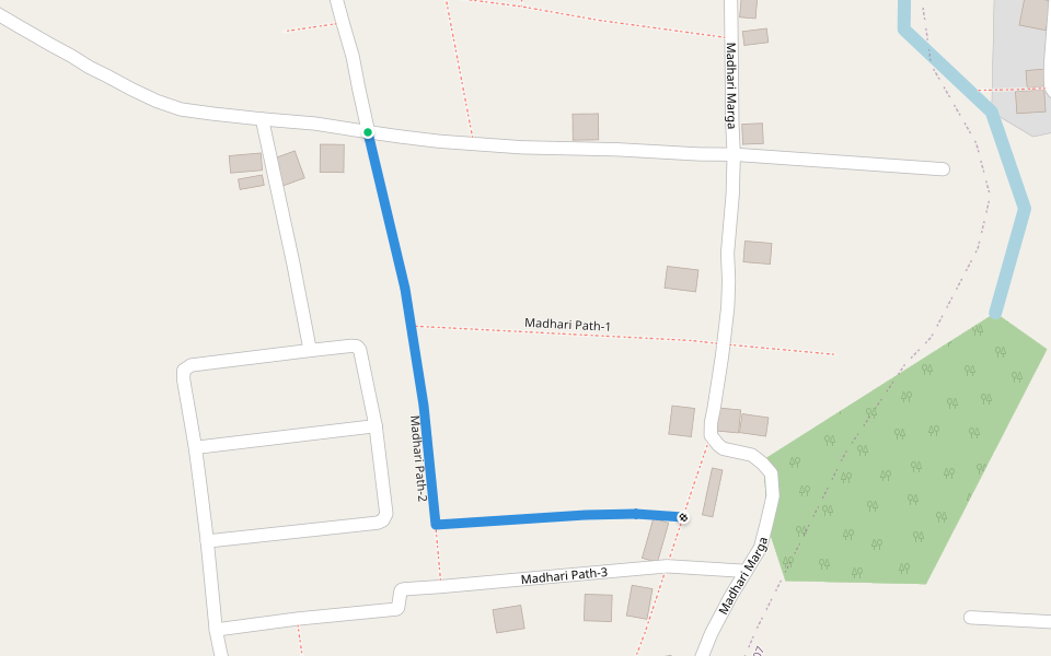 Madhari Path-2 walking route map in Tilottama