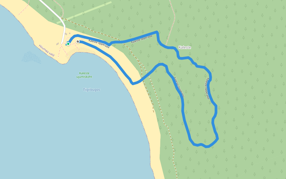 Kaleste õpperada walking route map in Kalana