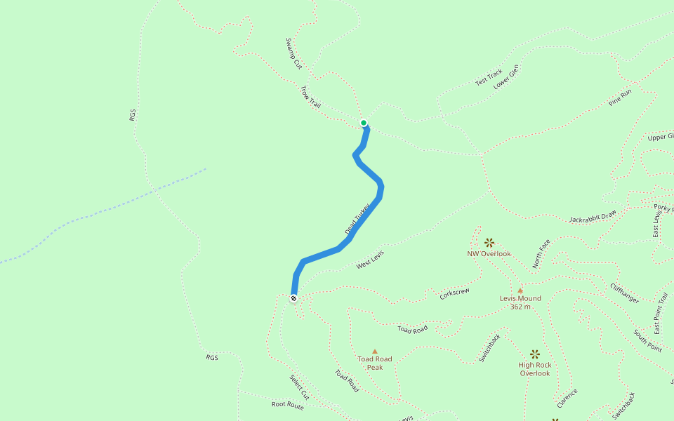 Dead Turkey walking route map in Neillsville