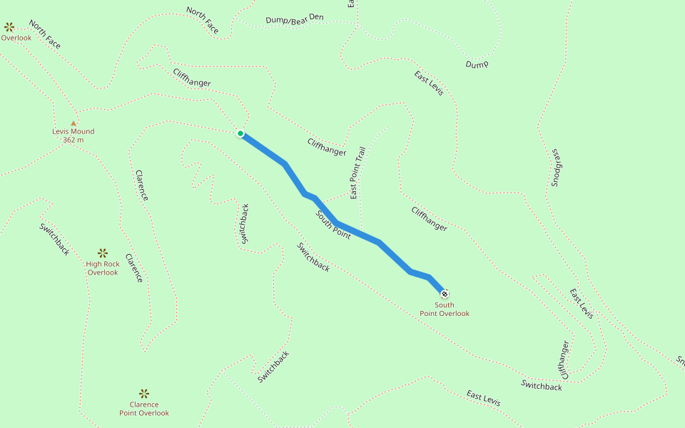 South Point walking route map in Neillsville