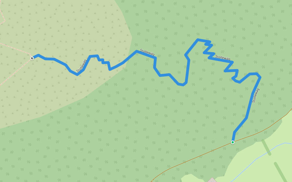 Stollewäg walking route map in Boltigen