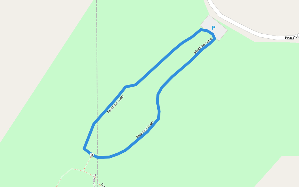 Meadow Loop walking route map in Westby