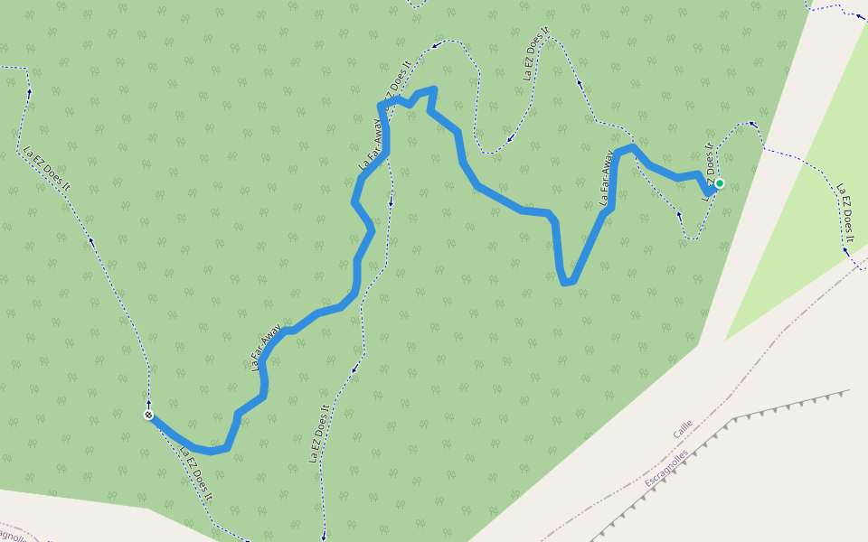 La Far-Away walking route map in Caille