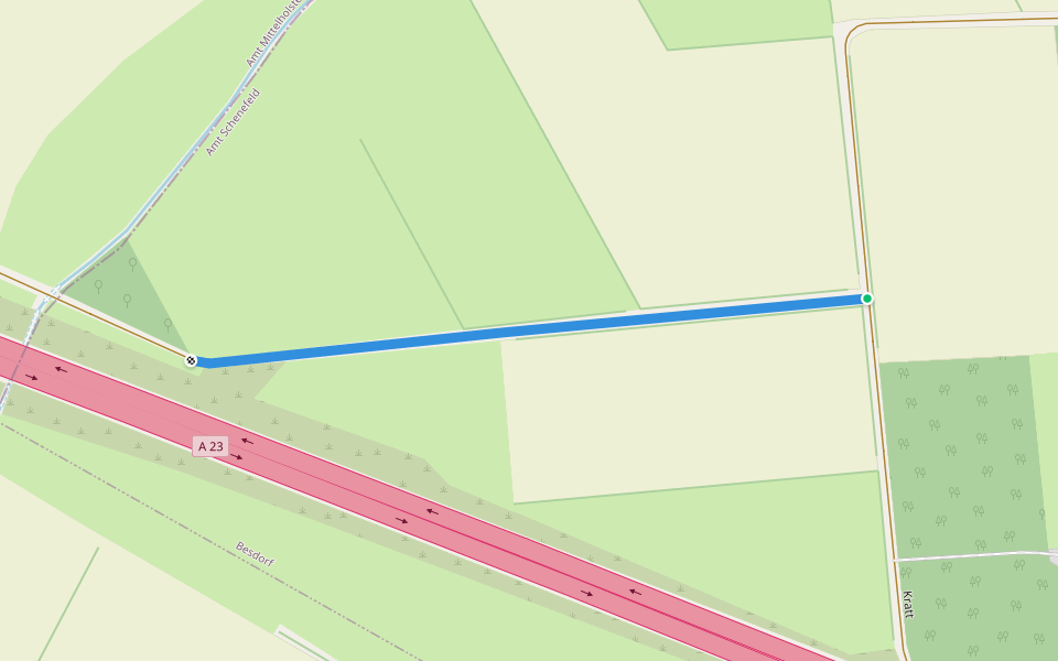 Wassermühle walking route map in Besdorf