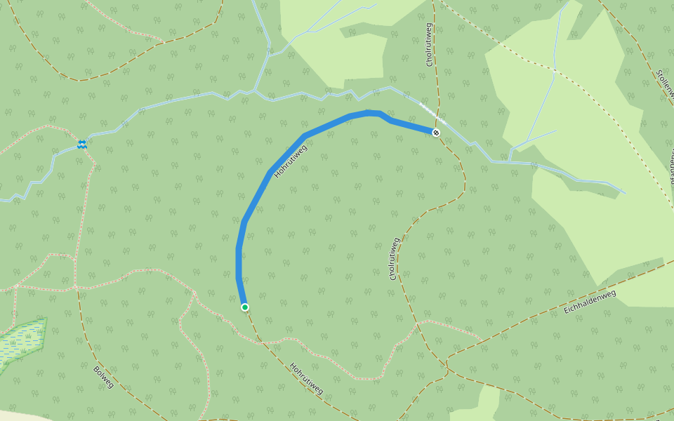 Hohrütiweg walking route map in Meilen
