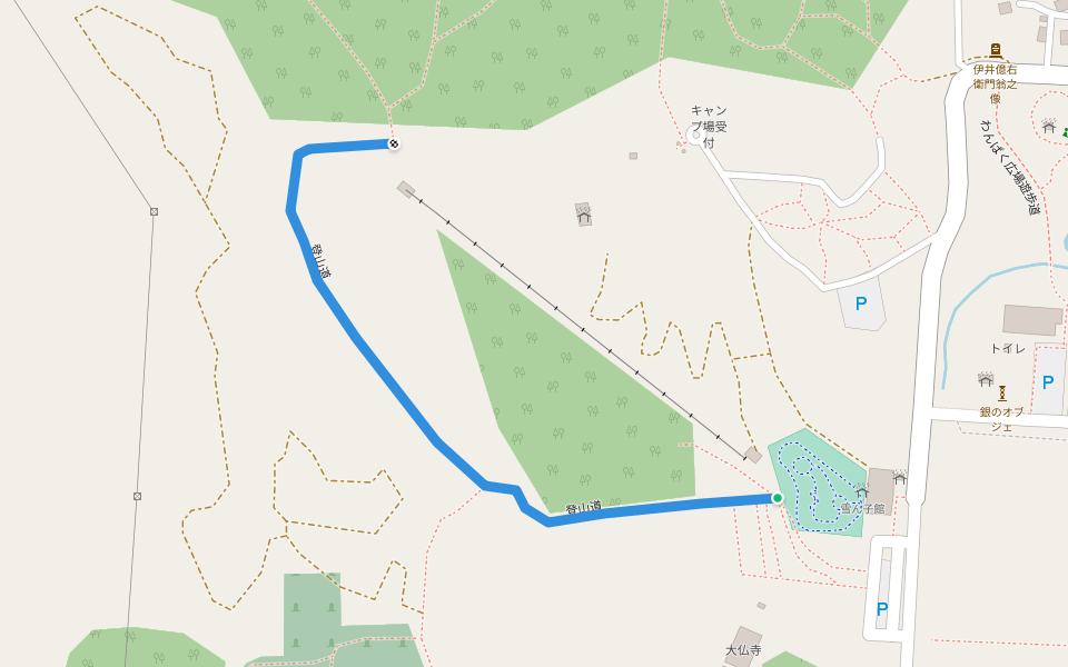 登山道 walking route map in Kutchan