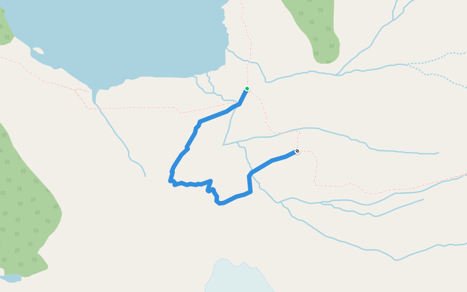 Engabreen walking route map in Svartisen Gård