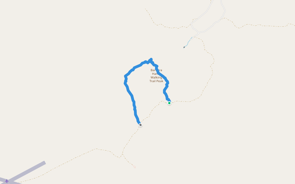 Barbara Hardy Walking Trail walking route map in Hiltaba