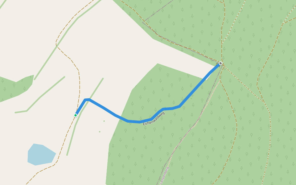 Eichenwaldweg walking route map in Bubendorf