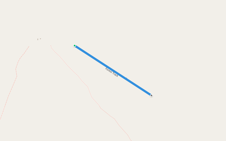 Forest Track walking route map in Kijungu