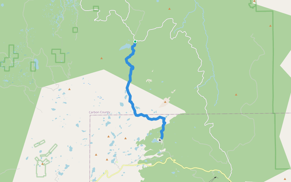 Sheep Lake Trail walking route map in Rock River