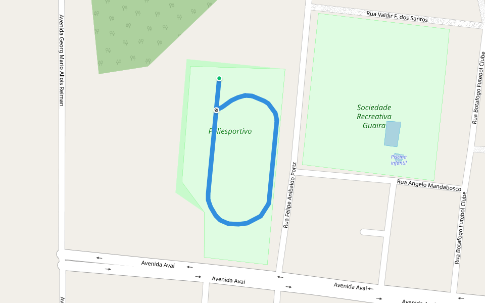 pista de caminhada e atletismo