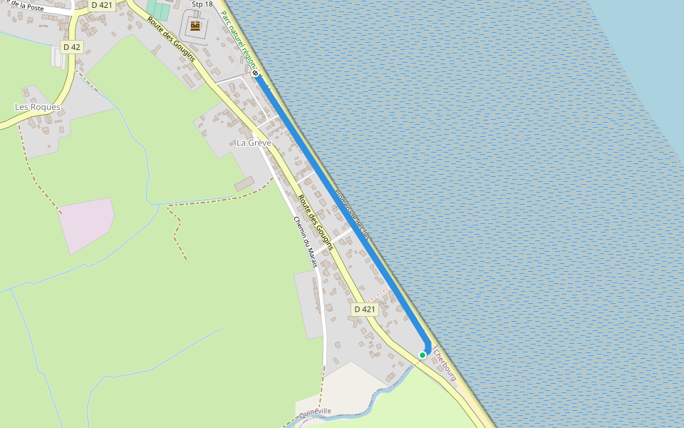 Promenade des Îles walking route map in Fontenay-sur-Mer