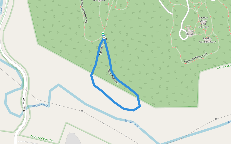 Blue Trail Loop walking route map in Yorktown Heights