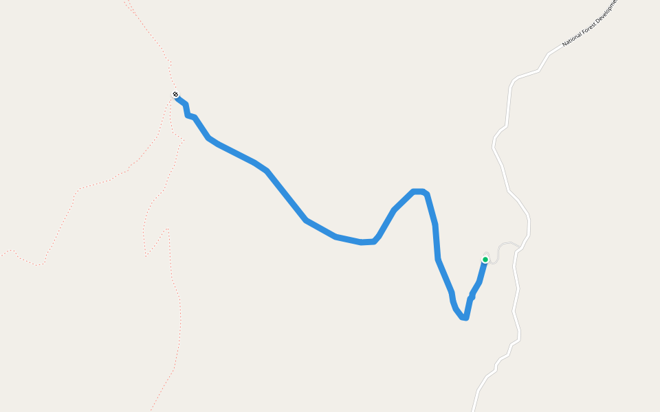 Old Stage Trail / NF Trail 75 walking route map in Republic