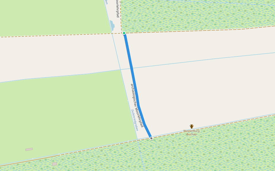 archäologischer Moorlehrpfad walking route map in Bad Buchau