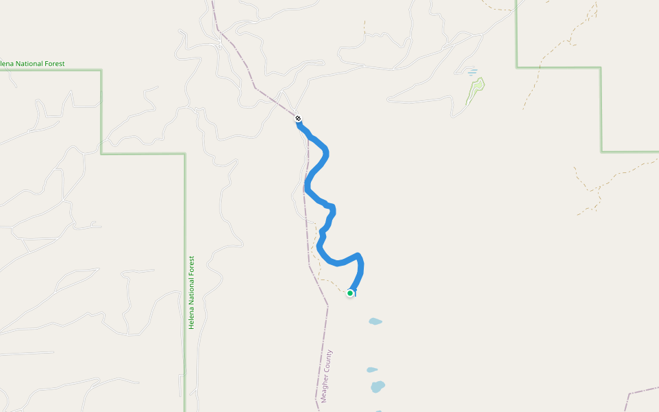 Trail 151 walking route map in WHT SPHR SPGS